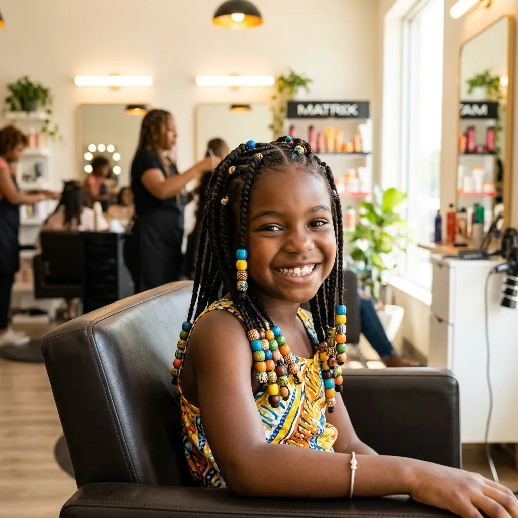 Gentle protective hair braiding for women and children at SS BRAIDS GH (ssbraidsgh) Accra